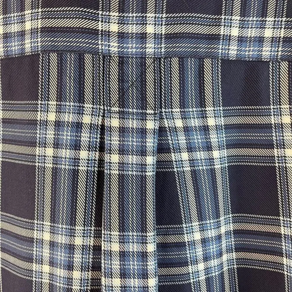 Bobby Jones Collection Blue Plaid Shirt Size Large